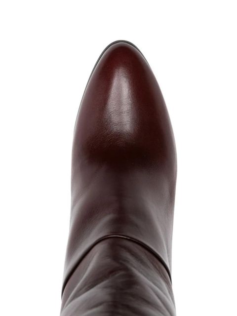 Chloé 90mm Eve leather boots - Red - zdjęcie produktu nr 2