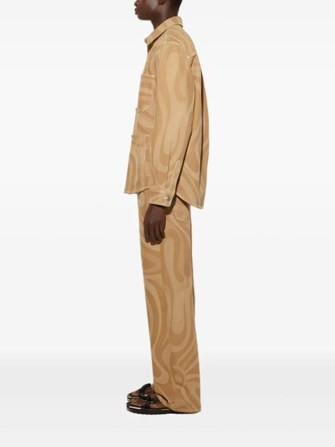 PUCCI cotton shirt jacket - Brown - zdjęcie produktu nr 2