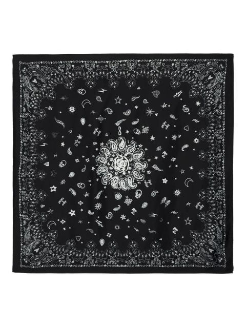 Zadig&Voltaire Debbie 85 Bandana-print scarf - Black - zdjęcie produktu nr 1