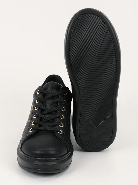 Karl Lagerfeld sneakersy skórzane KAPRI damskie kolor czarny KL62518