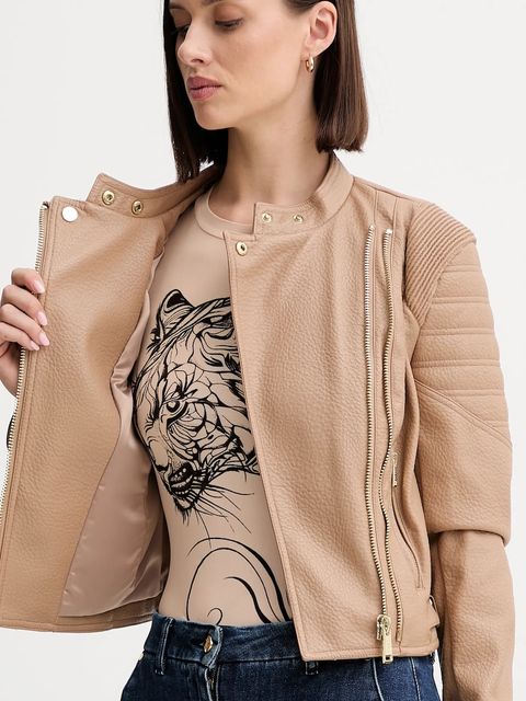 Guess ramoneska JEANNINE kolor beżowy przejściowa W5YL19 WHDS0