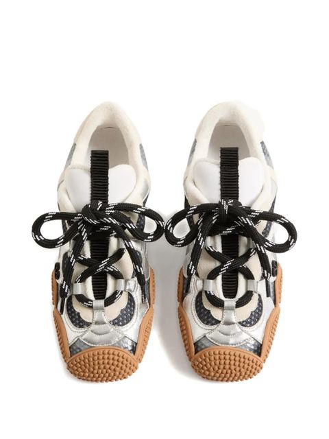 Valentino Garavani Amphibia logo-plaque sneakers - Silver