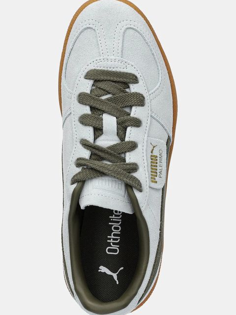 Puma sneakersy zamszowe Palermo Cobalt Glaze kolor turkusowy 396463