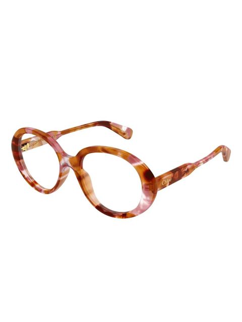 Chloé Eyewear round frame glasses - Brown - zdjęcie produktu nr 2