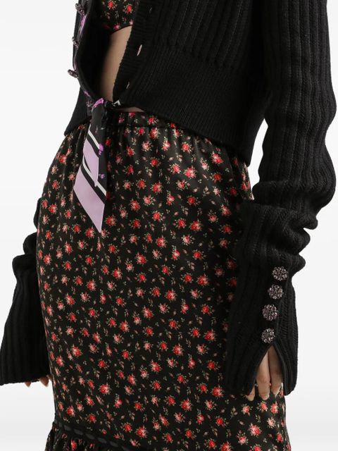 Dolce & Gabbana button ribbed cardigan - Black