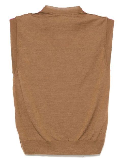 Marni diamond pattern sleeveless knitted top - Pink - zdjęcie produktu nr 2