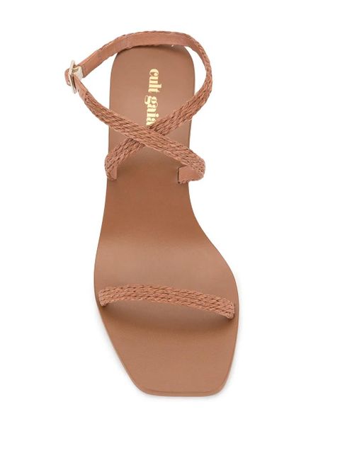 Cult Gaia Banu kitten heel sandals - Brown