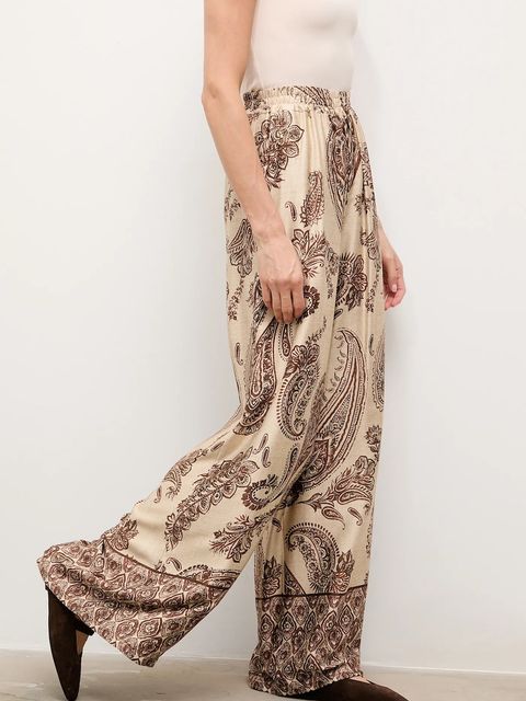 Answear.LAB spodnie damskie kolor brązowy proste high waist