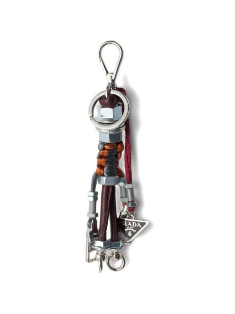 Prada triangle logo robot keyring - Grey - zdjęcie produktu nr 1