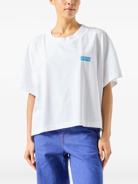 American Vintage Gixy round-neck T-shirt - White