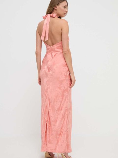 Guess sukienka AUBREE kolor pomarańczowy maxi prosta W4GK60 WFDF0