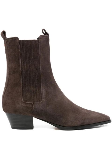 Aeyde 50mm Agata pointed-toe boots - Brown - zdjęcie produktu nr 1