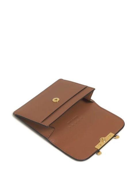 Marni leather cardholder - Brown