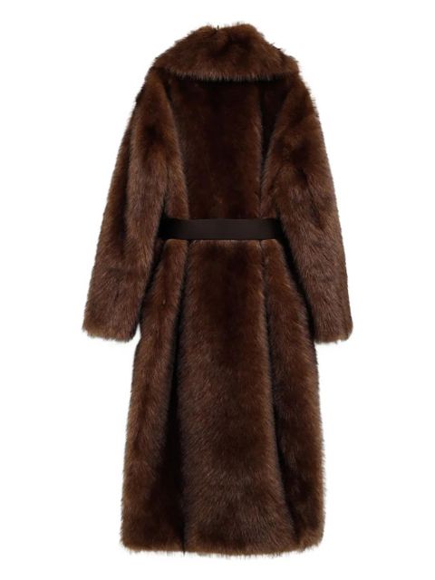 Moncler Grenoble belted coat - Brown