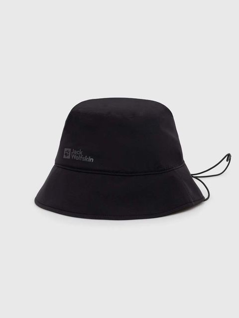 Jack Wolfskin kapelusz Rain Bucket kolor czarny 1911891 - zdjęcie produktu nr 1