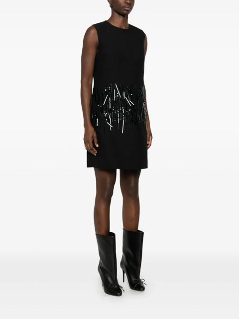 Valentino Garavani crepe mini dress - Black