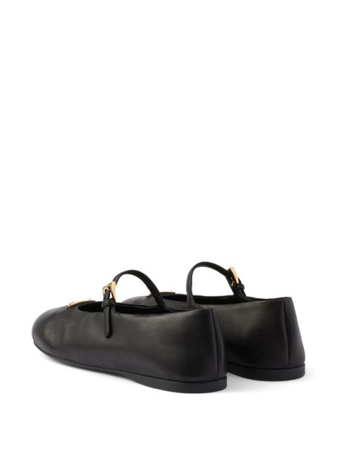 Prada enamel logo ballerina shoes - Black - zdjęcie produktu nr 2