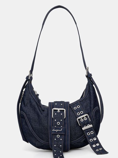 Desigual torebka jeansowa BINDELLA CA kolor granatowy 25WAXD24 - zdjęcie produktu nr 1