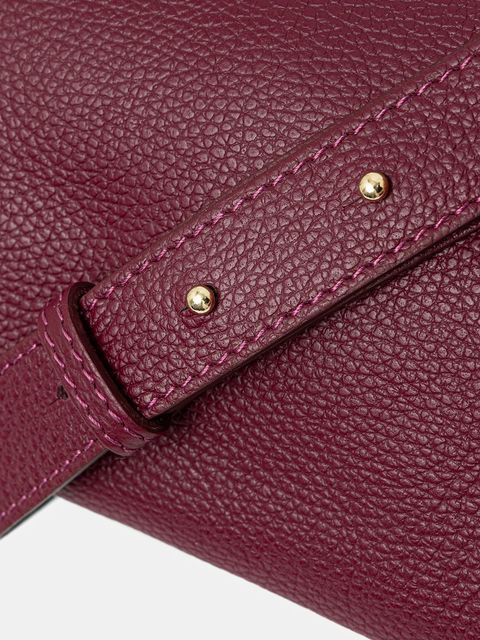 Answear.LAB torebka skórzana kolor bordowy