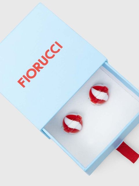 Fiorucci klipsy Red And White Mini Lollipop Earrings U01FPAJE145PT01RD02
