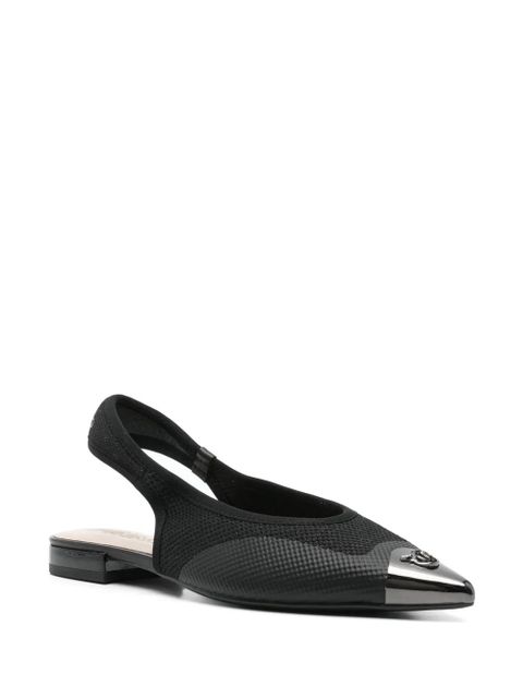 PINKO lurex-detail ballet flats - Black - zdjęcie produktu nr 2