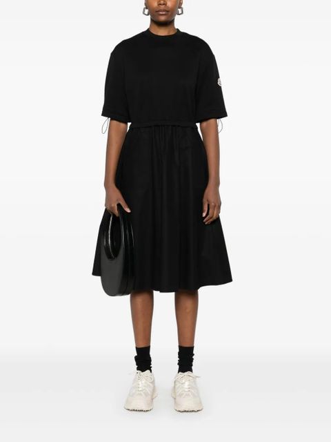 Moncler contras-panel midi dress - Black - zdjęcie produktu nr 2