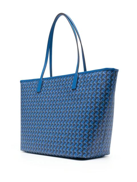 Tory Burch Basketweave-pattern tote bag - Blue