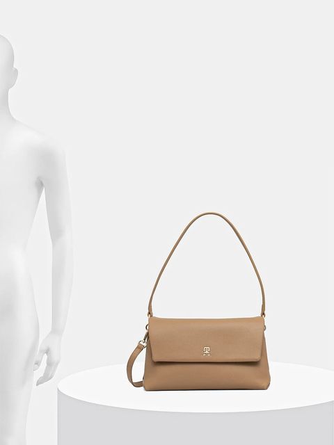 Tommy Hilfiger torebka kolor brązowy AW0AW17695