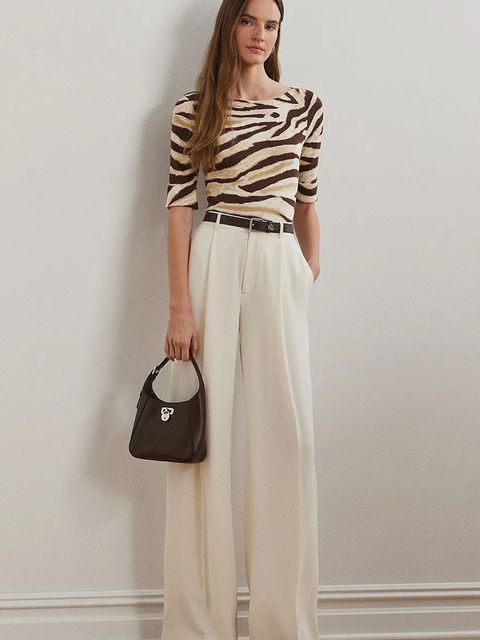 Lauren Ralph Lauren t-shirt damski kolor beżowy 200971095