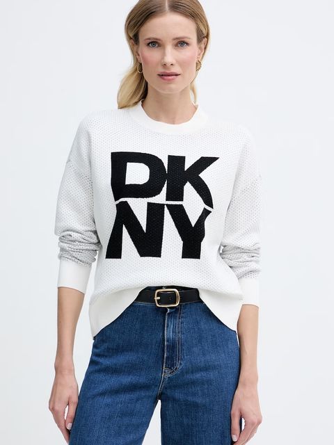 DKNY sweter damski z wiskozy - zdjęcie produktu nr 1