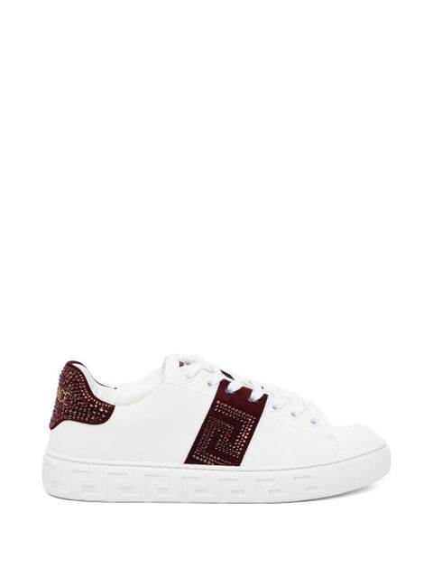 Versace crystal-embellished trainers - White - zdjęcie produktu nr 1