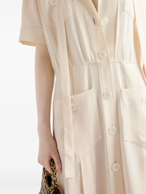 Prada lace shirt dress - Neutrals