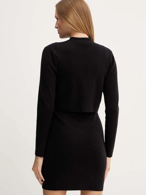 Morgan sukienka kolor czarny mini dopasowana RMCASSY