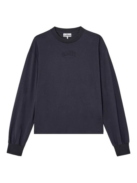 GANNI long-sleeve logo sweatshirt - Grey - zdjęcie produktu nr 2