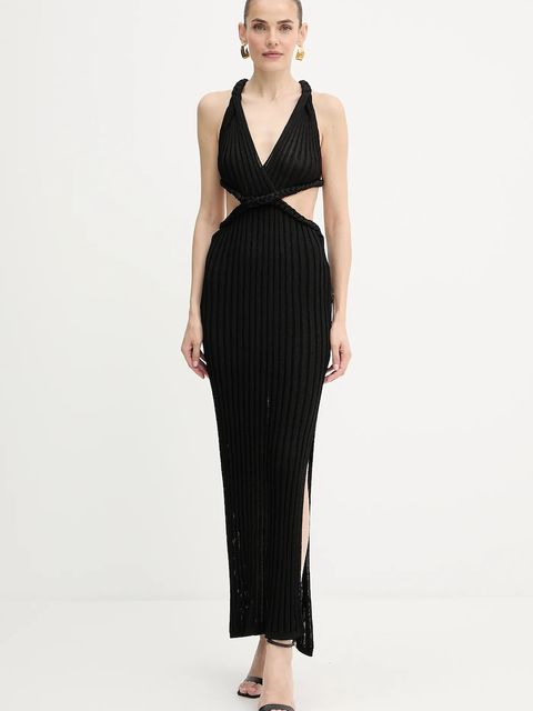 Guess sukienka VANYA kolor czarny maxi dopasowana W5YK0O Z0210 - zdjęcie produktu nr 1