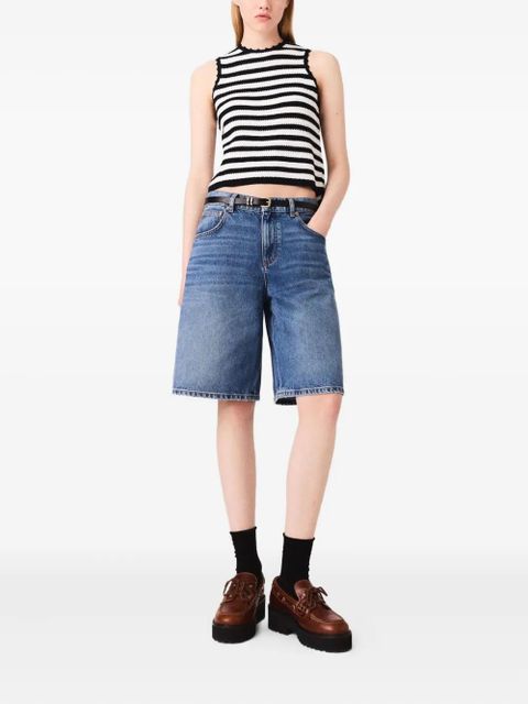 Maje denim shorts - Blue