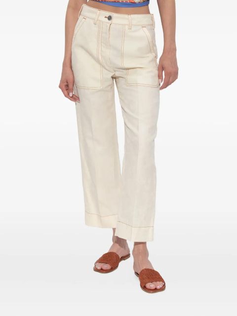 ETRO pocket-detail trousers - White