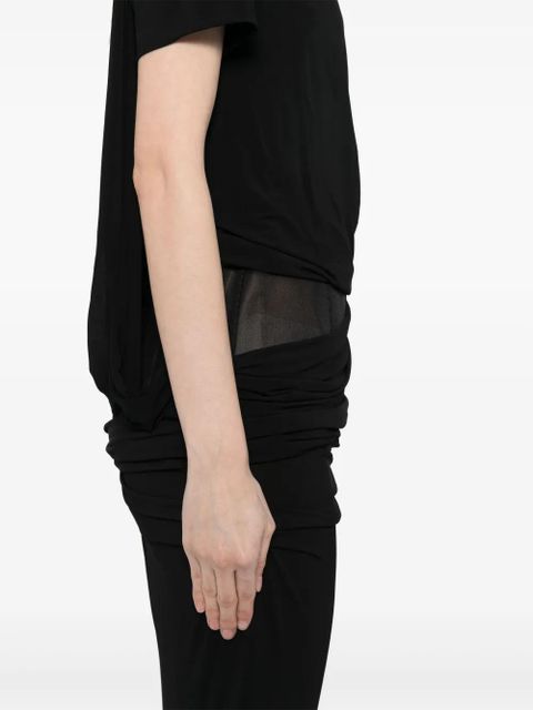 Christopher Esber coiled jersey corseted tee gown dress - Black