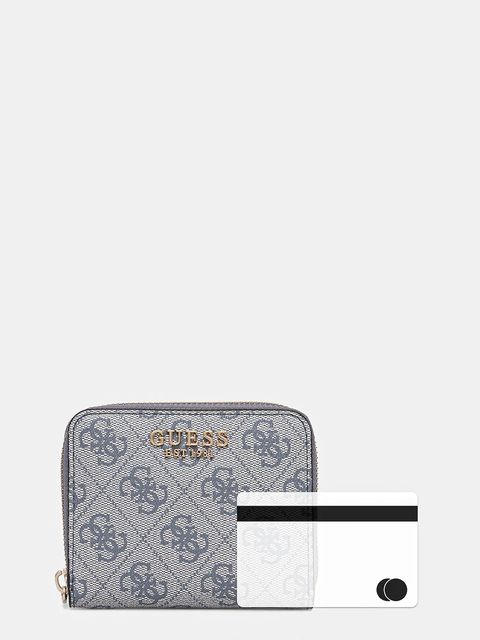 Guess portfel KATYA damski kolor niebieski SWSG96 52137