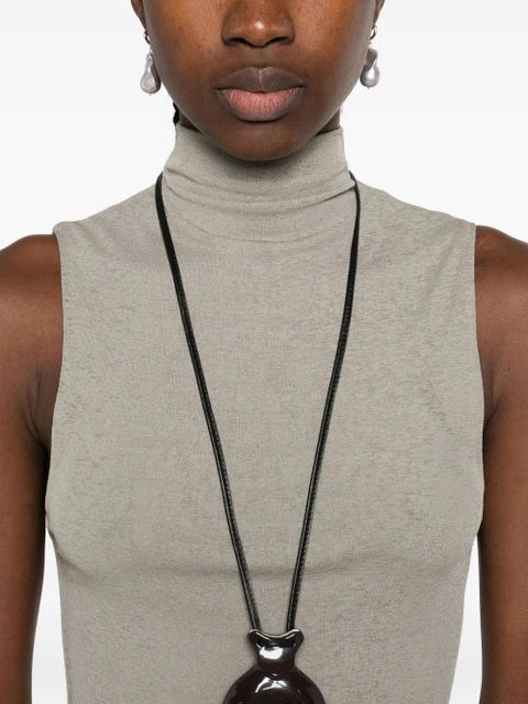 Nanushka turtleneck sleeveless top - Grey