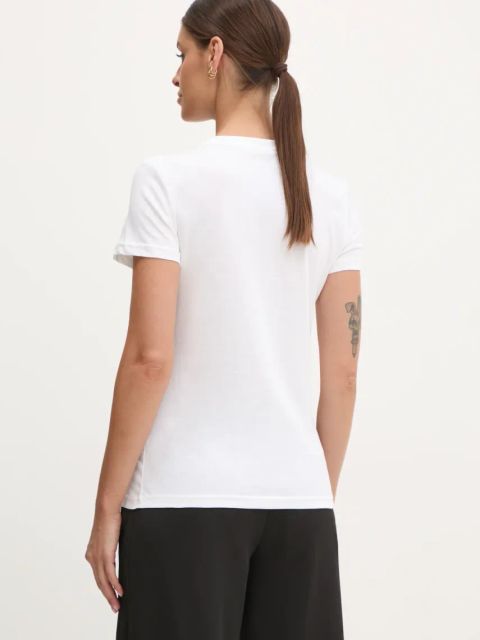 Puma t-shirt bawełniany damski kolor beżowy 682370