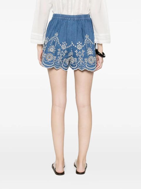 MC2 Saint Barth embroidered shorts - Blue