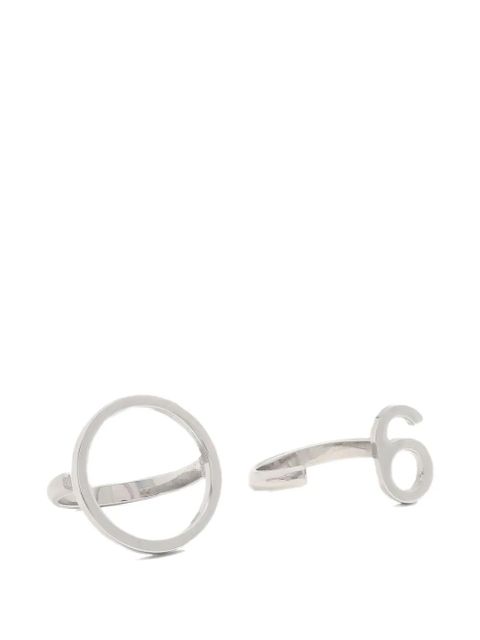 Maison Margiela silver-tone rings (set of two) - zdjęcie produktu nr 1
