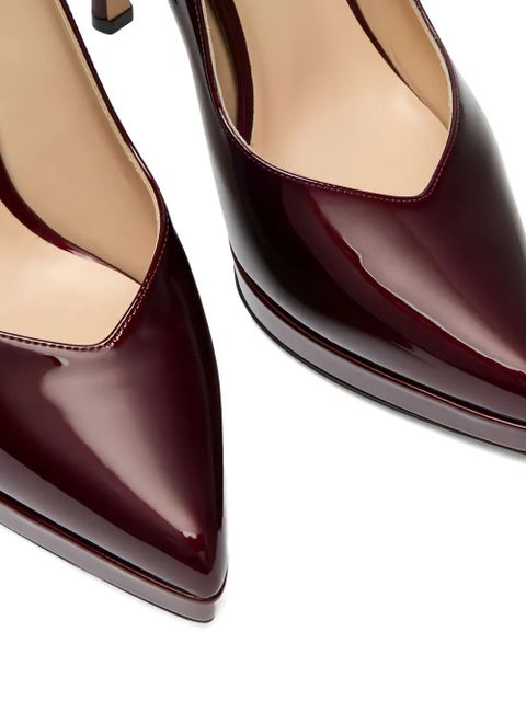 Casadei 100mm Samurai Michelle platform pointed-toe pumps - Red - zdjęcie produktu nr 2