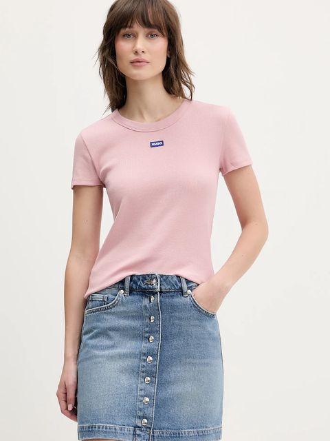 Hugo Blue t-shirt Easy Tee_B damski kolor różowy 50523924 - zdjęcie produktu nr 1