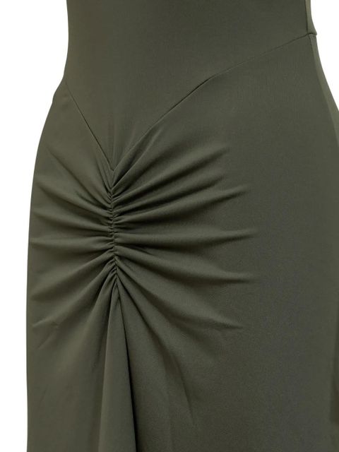 Victoria Beckham gathered midi dress - Green