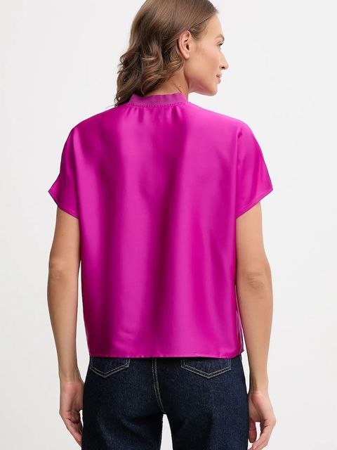Joseph Ribkoff bluzka damska kolor fioletowy gładka 253921 - zdjęcie produktu nr 2