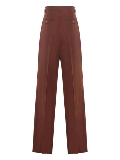 Max Mara pleated wool trousers - Brown
