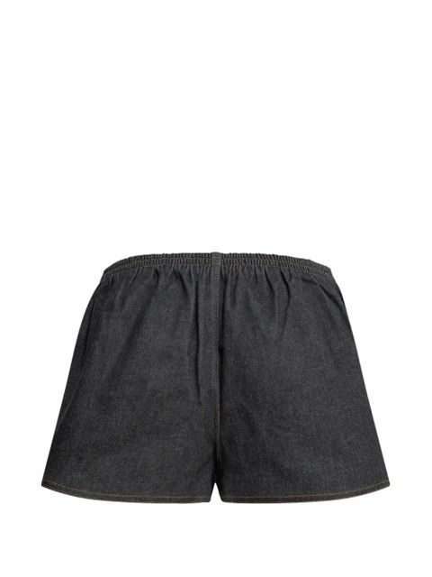 Jacquemus Amelo de-Nîmes logo-embroidered shorts - Blue - zdjęcie produktu nr 2