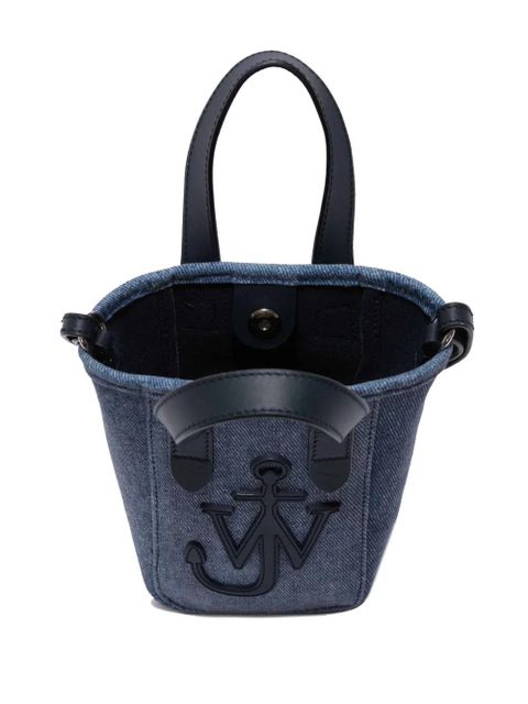 JW Anderson mini Belt denim tote bag - Blue